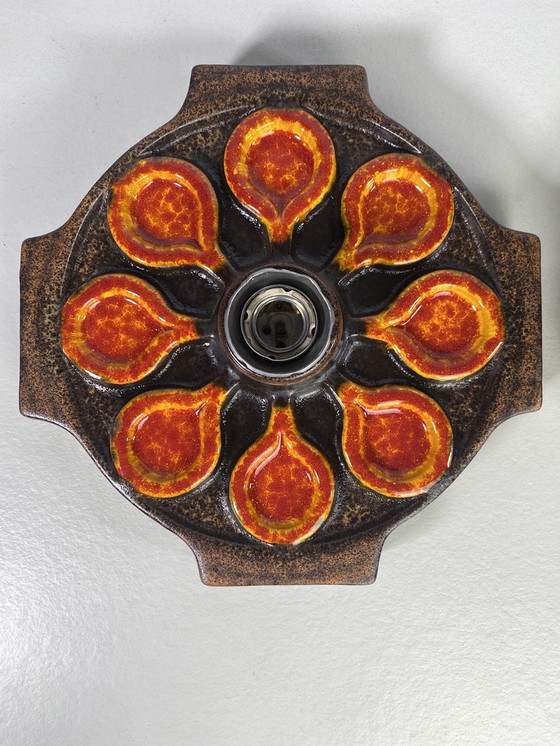 Image 1 of 3 lampade da parete in ceramica vintage