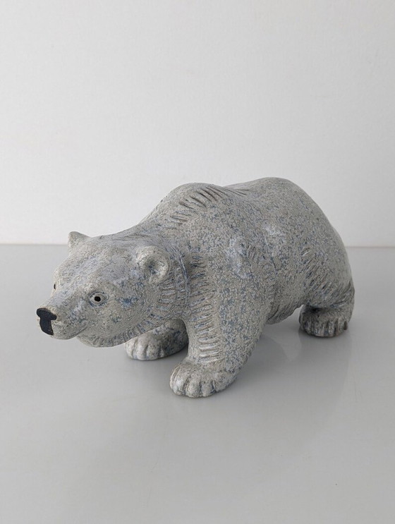 Image 1 of Polar Bear Sculpture By Oscar Hartung