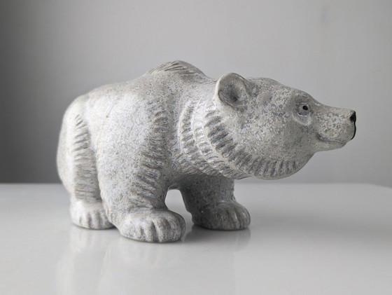 Image 1 of Polar Bear Sculpture By Oscar Hartung