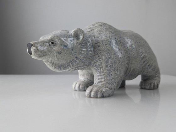 Image 1 of Polar Bear Sculpture By Oscar Hartung