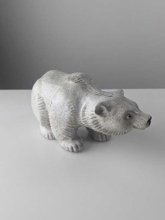 Image 1 of Polar Bear Sculpture By Oscar Hartung