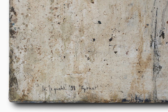 Image 1 of Conjunto de dos pinturas abstractas tituladas «Fyrhat» del artista belga Nico de Guchtenaere