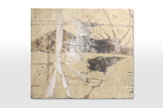 Image 1 of Conjunto de dos pinturas abstractas tituladas «Fyrhat» del artista belga Nico de Guchtenaere