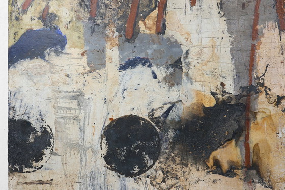 Image 1 of Conjunto de dos pinturas abstractas tituladas «Fyrhat» del artista belga Nico de Guchtenaere