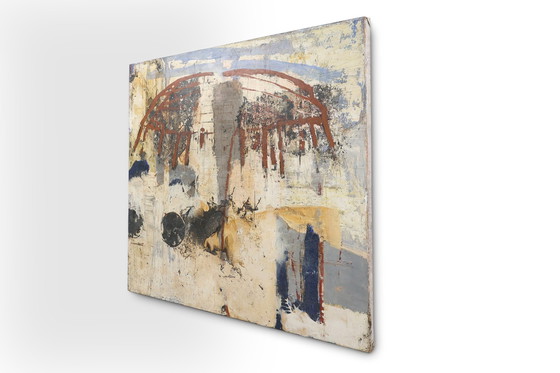 Image 1 of Conjunto de dos pinturas abstractas tituladas «Fyrhat» del artista belga Nico de Guchtenaere