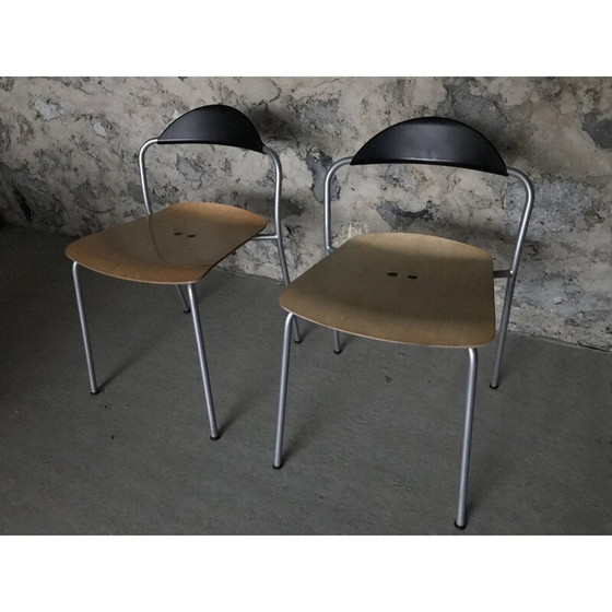 Image 1 of Vintage chairs by Vico Magistretti for Fritz Hansen 1999