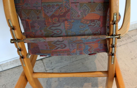 Image 1 of Folding Armchair And Footrest, 70'S.