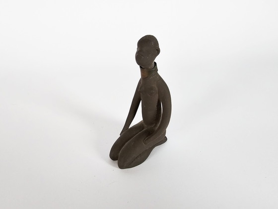 Image 1 of Ravelli - Jaap Ravelli - Valkenburg - figurine africaine - signée - années 1950