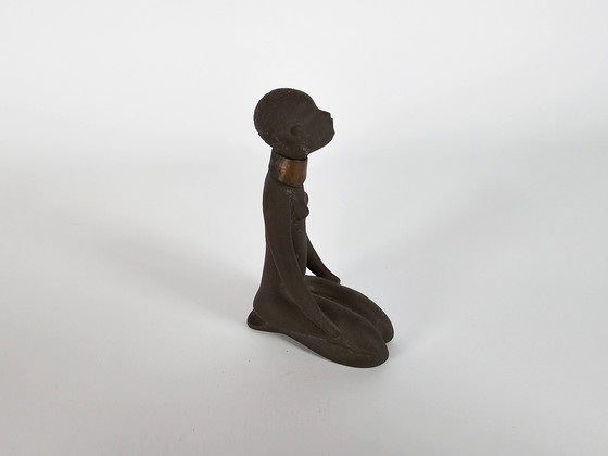 Image 1 of Ravelli - Jaap Ravelli - Valkenburg - figurine africaine - signée - années 1950