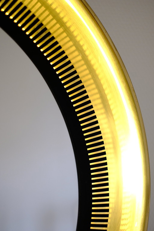 Wall Mirror With Lighting 1970s