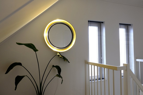 Image 1 of Wall Mirror With Lighting 1970s