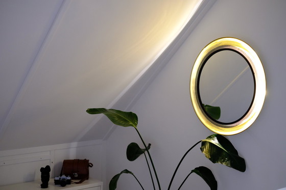 Image 1 of Wall Mirror With Lighting 1970s