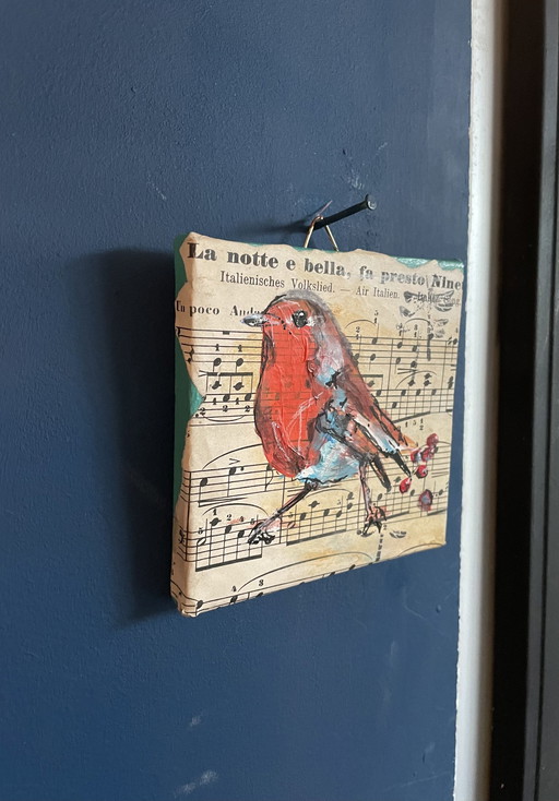 Painting Of A Robin