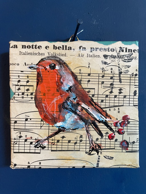 Painting Of A Robin