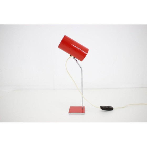 Image 1 of Lampada da tavolo rossa vintage Lidokov, 1960