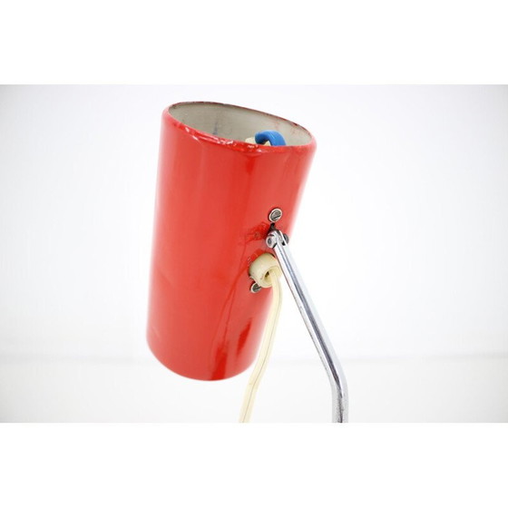 Image 1 of Lampada da tavolo rossa vintage Lidokov, 1960