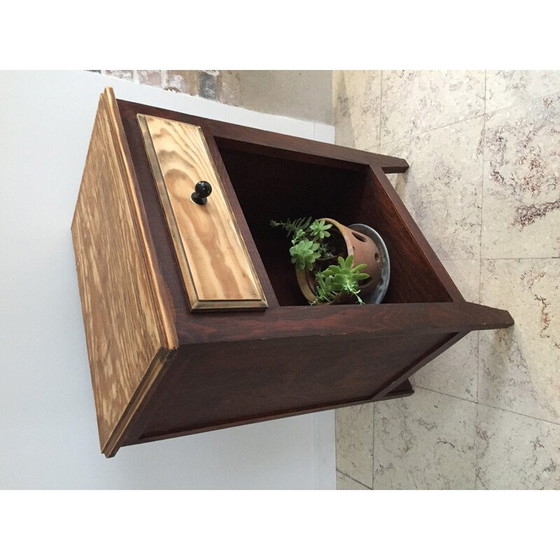 Image 1 of Vintage wooden bedside table