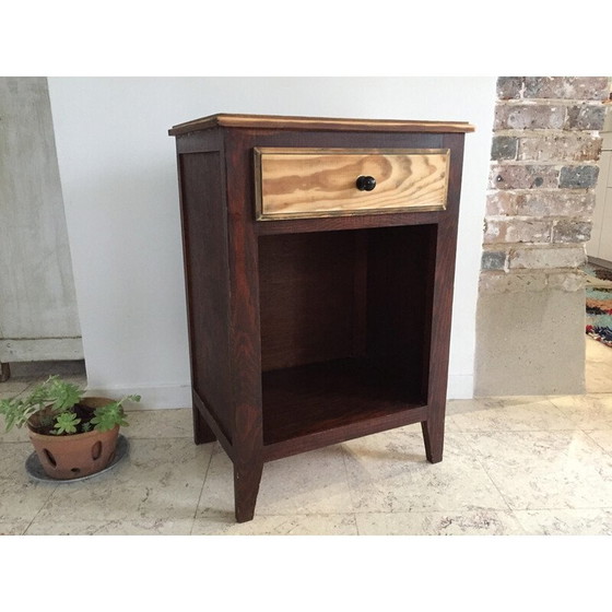 Image 1 of Vintage wooden bedside table