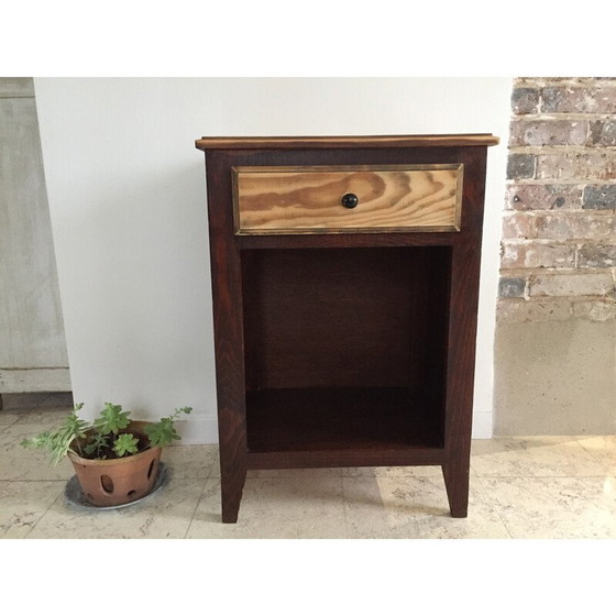 Image 1 of Vintage wooden bedside table