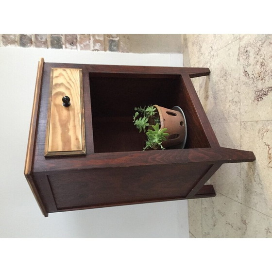 Image 1 of Vintage wooden bedside table