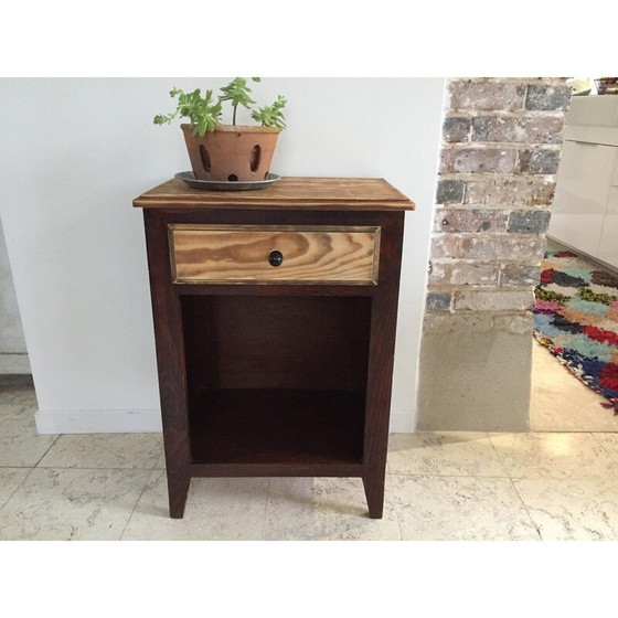 Image 1 of Vintage wooden bedside table