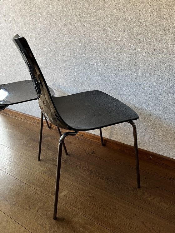 Image 1 of 2X Calligaris Ice Chair Black