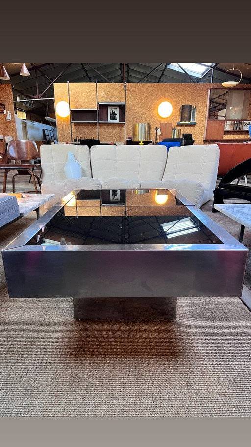 Willy Rizzo Coffee/Bar Table, Cidue Edition, 1970s