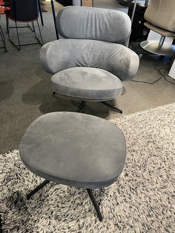 Image 1 of Pode Bibo Fauteuil avec pouf Cuir