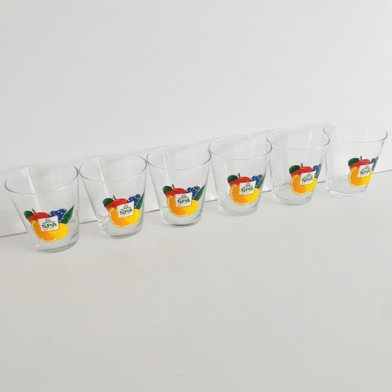 Image 1 of Sei bicchieri da frutta vintage Spa anni '80