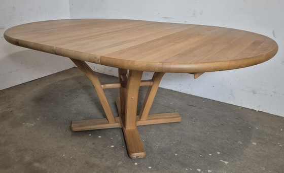 Image 1 of Scandinavian Design Oak Dining Table