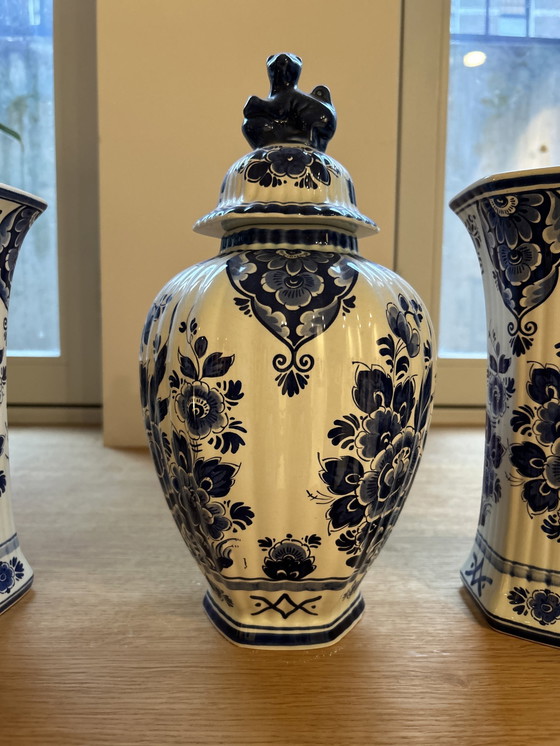 Image 1 of Delfts Blauw Klassieke vazen set