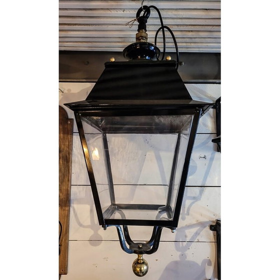 Image 1 of Vintage brass and Pvc street lantern