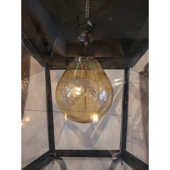Image 1 of Vintage brass and Pvc street lantern