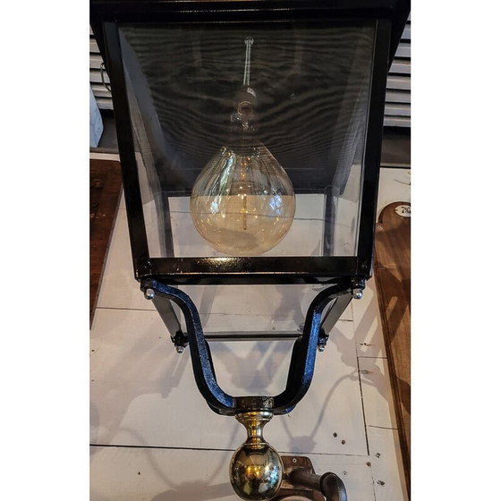 Image 1 of Vintage brass and Pvc street lantern