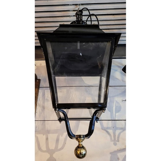 Image 1 of Vintage brass and Pvc street lantern