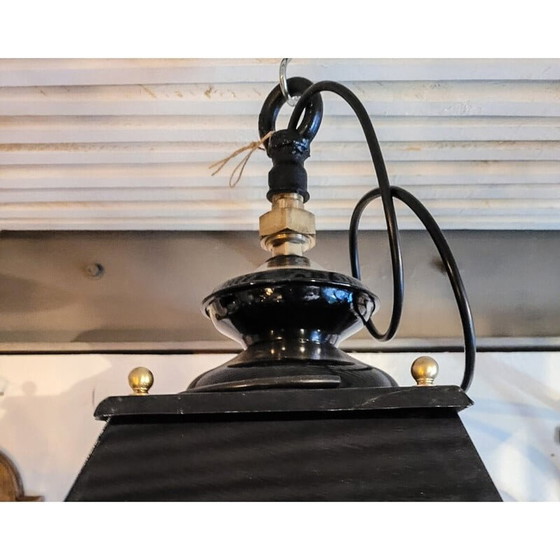 Image 1 of Vintage brass and Pvc street lantern