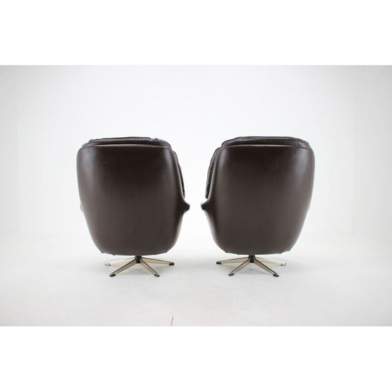 Image 1 of Poltrona girevole vintage in similpelle, anni '70