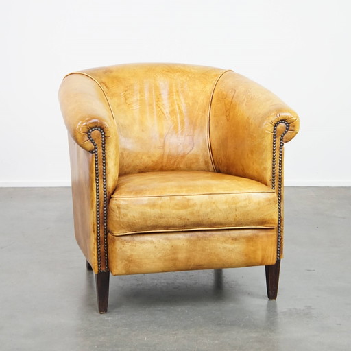 Beef Leather Club Armchair