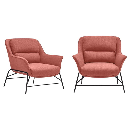 Cambres Design  Pair Of ' Sadira Chair ' Armchairs Edition Teulat 