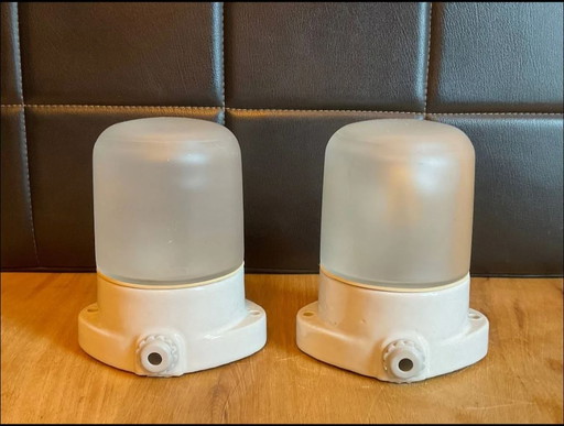 2x lampes en porcelaine Lindner