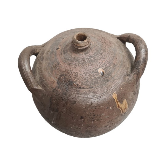 Image 1 of Antica brocca per olio in gres francese, anni '50