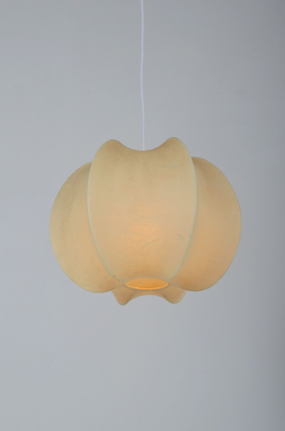 Image 1 of Vintage Cocoon Pendant Lamp By Friedel Wauer For Goldkant Leuchten, 1960s