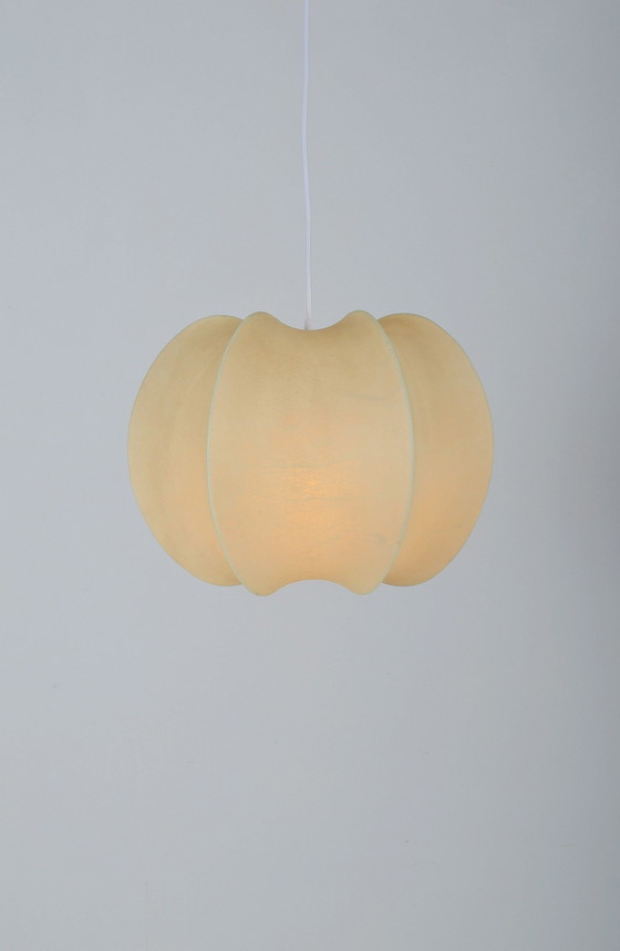 Image 1 of Vintage Cocoon Pendant Lamp By Friedel Wauer For Goldkant Leuchten, 1960s