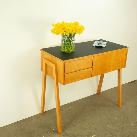 Image 1 of Small chest of drawers with black formica top, 1960s