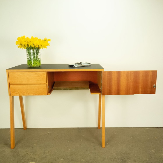 Image 1 of Small chest of drawers with black formica top, 1960s