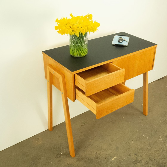 Image 1 of Small chest of drawers with black formica top, 1960s