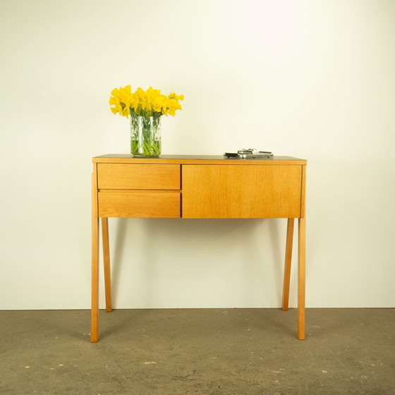 Image 1 of Small chest of drawers with black formica top, 1960s