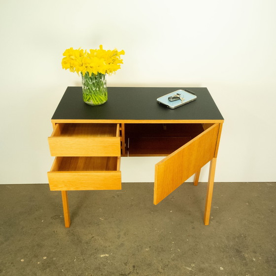 Image 1 of Small chest of drawers with black formica top, 1960s