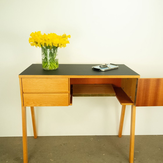Image 1 of Small chest of drawers with black formica top, 1960s
