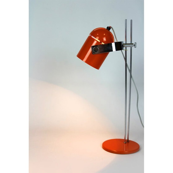 Image 1 of Vintage orange table lamp by Stanislav Indra, 1970s